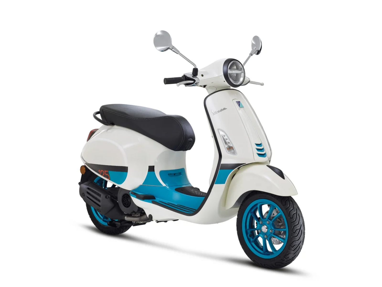 Мотороллер Vespa Primavera 125, 2023, бело-синий